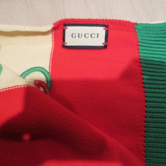 Gucci Emblem Embroidered Scarf - Picture 6 of 13
